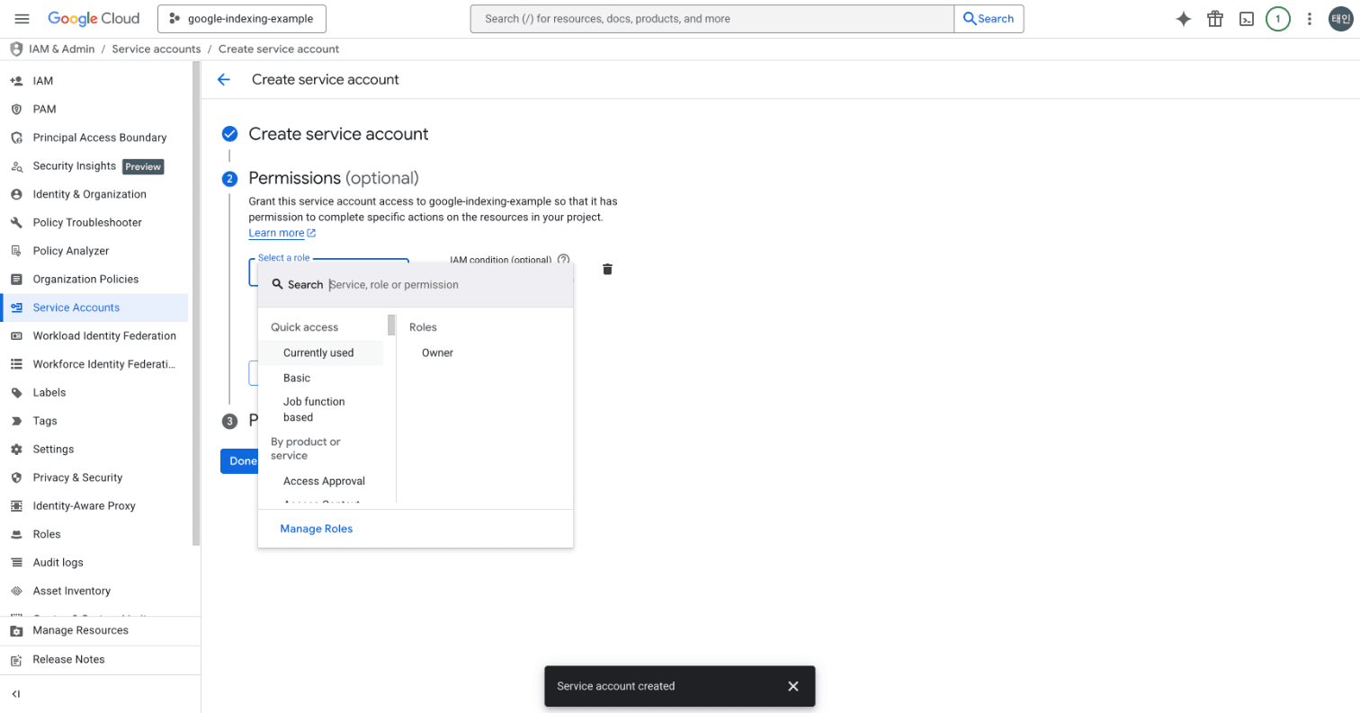 Select Owner role
