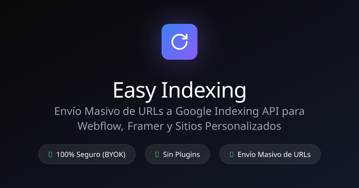 Documentación Google Indexing API | Easy Indexing